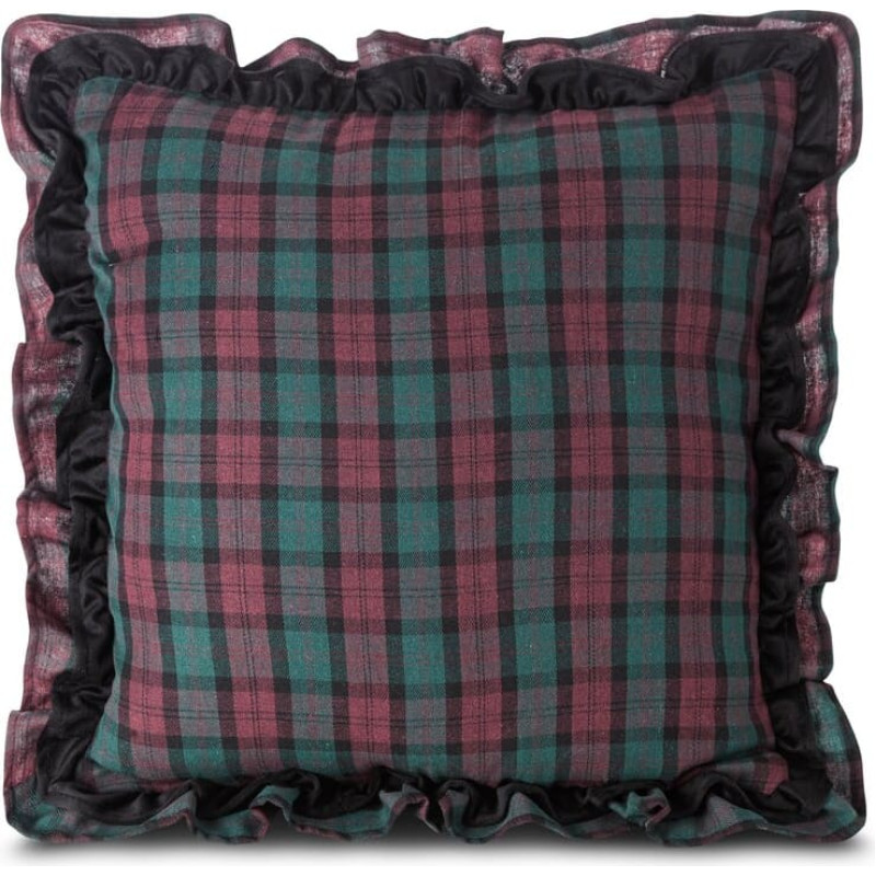 Dekoratīvā spilvendrāna 45x45 Iga zaļa sarkana