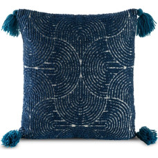 Dekoratīvā spilvendrāna 45x45 Sava, tumši zila