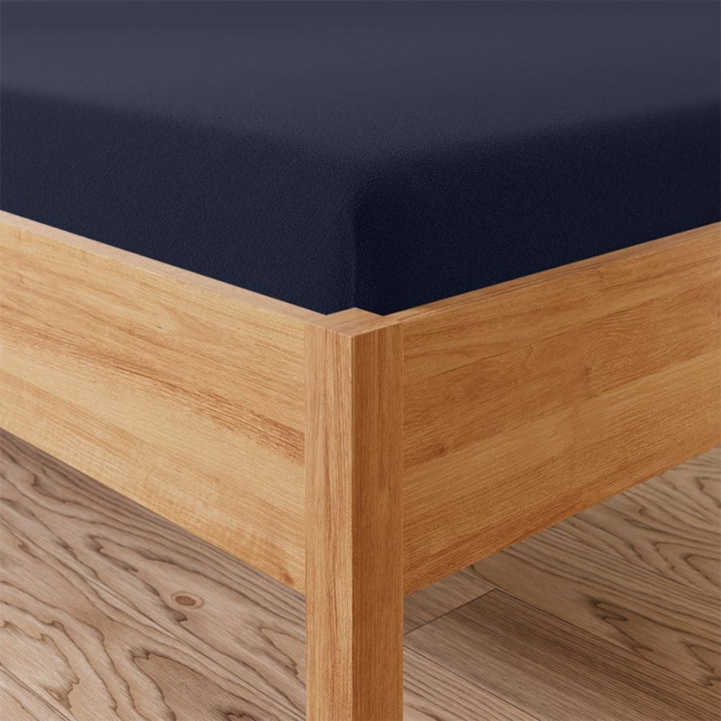 DREAMY PREMIUM Frotē palags ar elastīgo joslu, platums 220 x augstums 200cm, krāsa 025 tumši zila 100034/FRG/025/220200/1