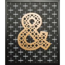 Attēls Un 1 30x35 dekoratīvs metāla rāmī