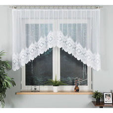 LUCYNA Gatavs žakarda aizkars, platums 250 x augstums 120 cm, krāsa 001 balta 015079/FBL/001/250120/1