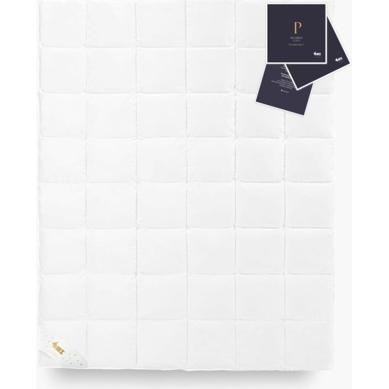 Dūnu sega 135x200 Premium gold city 430g balta