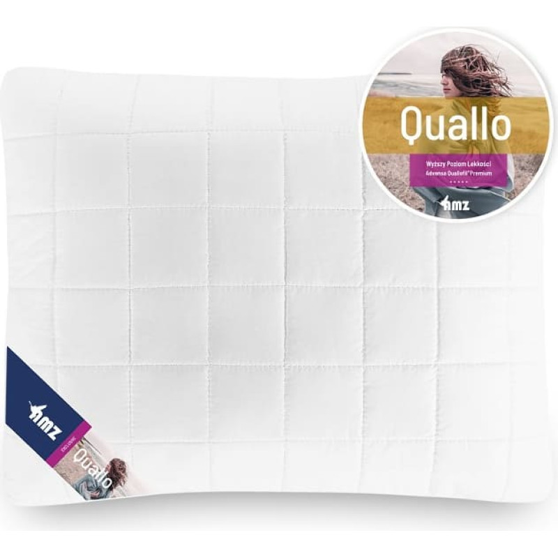 Antialerģisks spilvens 50x60 Quallo, stepēts, 550g, balts