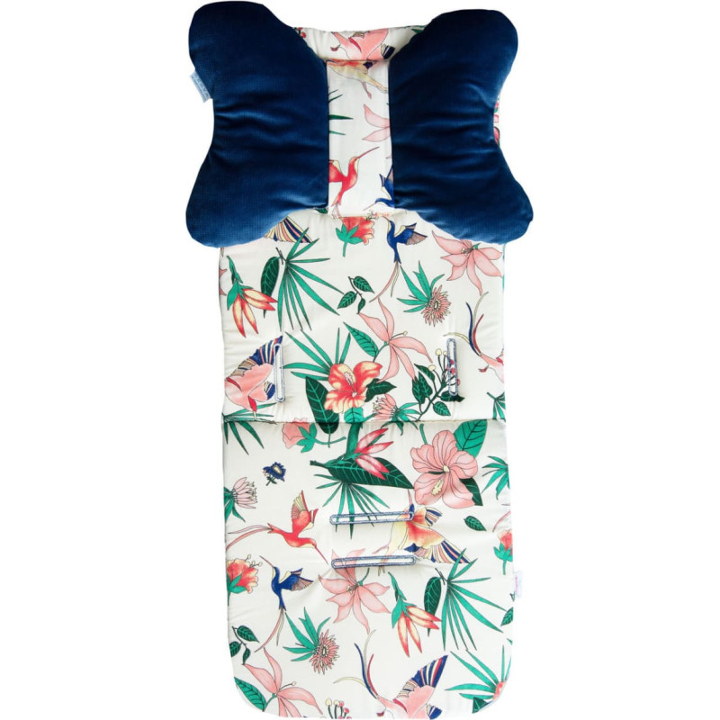 Iris spiedienu samazinošs paliktnis 32x75 ratiem un auto sēdeklīšu ziediem 6 botānika krēmkrāsas tumši zils bērnu tauriņu spilvens