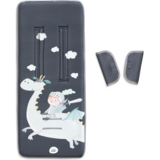 Interbaby Ratu pārvalks 84x34 pelēki dinozauri