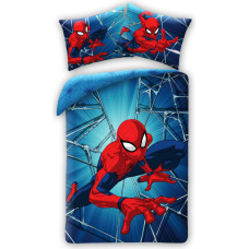 Kokvilnas gultas veļa 140x200 Spiderman spilvendrāna 70x90 Bērni 12