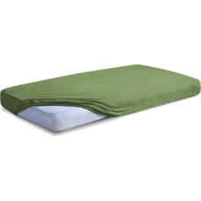 Džersija palags ar gumiju 180x200 tumši olīvu 41 Premium