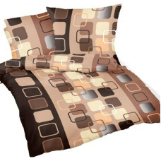 Mizas spilvendrāna 40x40 bēši brūni kvadrāti R396-2 Kora 23