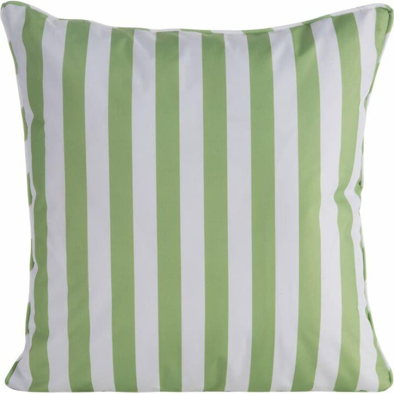 Dekoratīvā spilvendrāna 45x45 Garden 6 gaiši zaļas svītras, ūdensizturīga