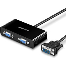 Ugreen Monitora ekrāna sadalītājs Video VGA adapteris - 2x VGA melns