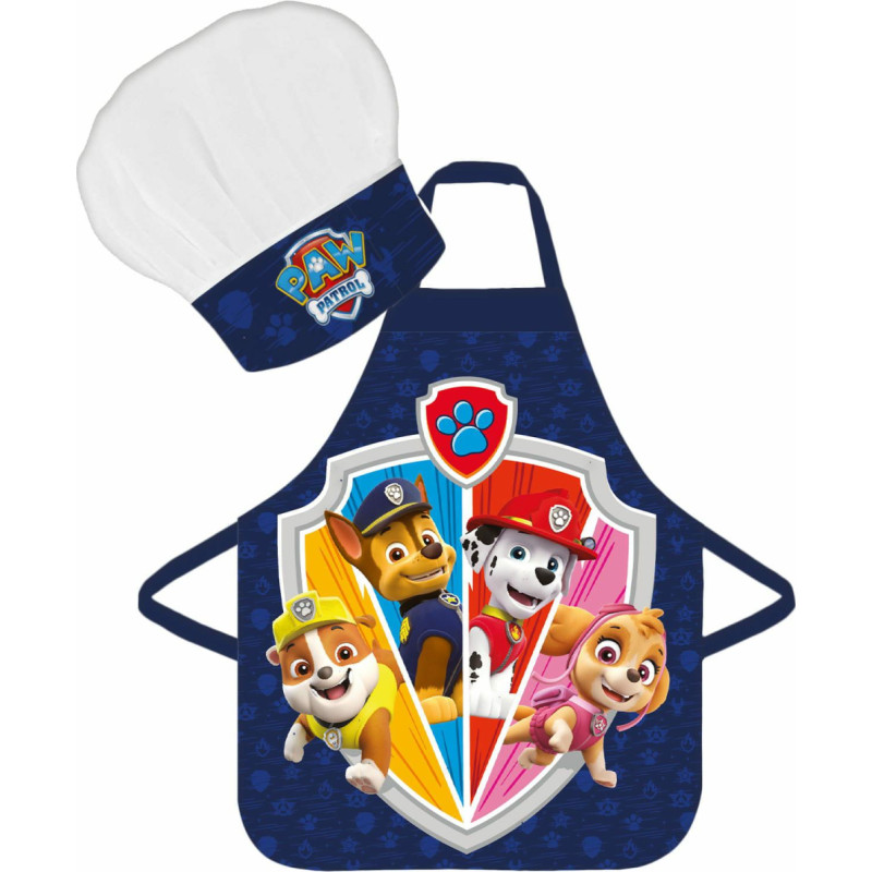 Brandmac Bērnu priekšauts ar cepuri Paw Patrol tumši zils 1082 pavāra komplekts