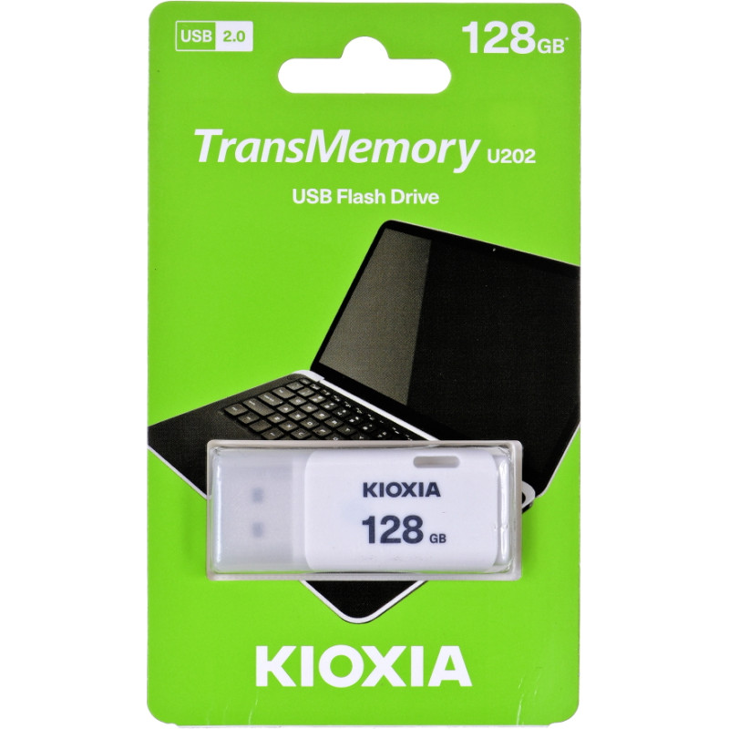 Kioxia pendrive 128GB USB 2.0 Hayabusa U202 white - RETAIL