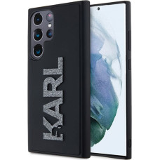 Karl Lagerfeld KLHCS24L3DMBKCK S24 Ultra S928 czarny|black hardcase 3D Rubber Glitter Logo