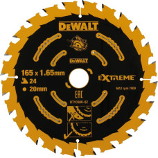 Dewalt-Akcesoria EXTREME ripzāģis koka griešanai 165x20x1,65mm, 24 zobi DEWALT [DT10300-QZ]