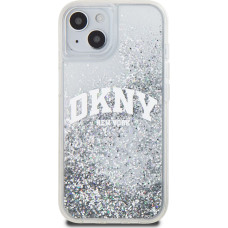 Dkny Liquid Glitter Arch Logo Case for iPhone 14 Transparent