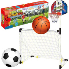 Set 2in1 Basketbols Futbola vārti + bumbas