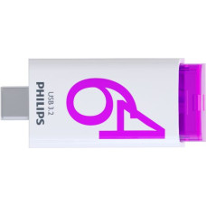 PHILIPS USB-C 3.2 Gen 1 Flash Drive Click Magic Purple 64GB