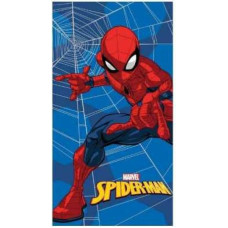 Pludmales dvielis 70x140 Spiderman blue kokvilna 320g/m2 S24