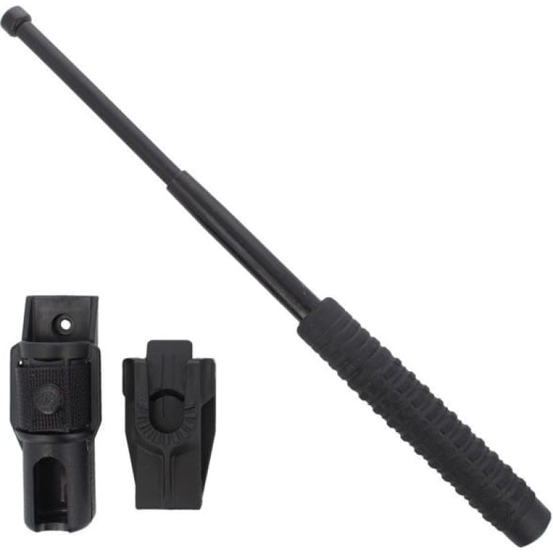 Euro Security Products (Esp) ESP - Rūdīta paplašināma zizlis ar turētāju - 16" - Papildus rokturis - Melns - ExB-16H BLK BH-54