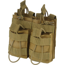 Condor - Double Stacker M4 Mag Pouch - MOLLE - Coyote Brown - MA43-498