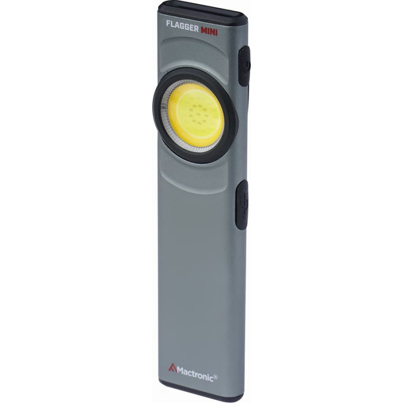 Mactronic - Leņķa lukturītis Flagger Mini - 500 lm - 3,7 V 450 mAh akumulators - USB-C - Magnēts - Pelēks - PHH0134