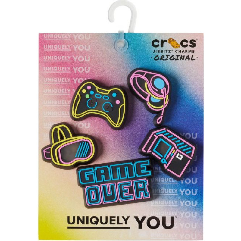 Crocs Lights Up Neon Gamer 5 Pack 10012094 pins