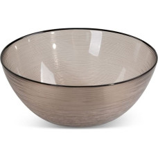 Dekoratīvā bļoda 21x10 melna, no stikla