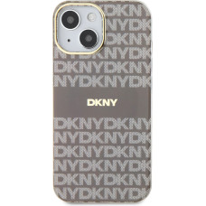 Dkny PC|TPU Repeat Pattern Tonal Stripe Magsafe Case for iPhone 13 Beige