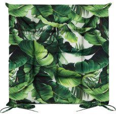 Sēdekļa spilvens 40x40x5 Dārza zaļās lapas ūdensizturīgs