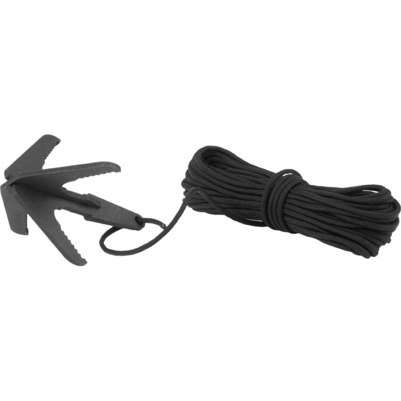 Edcx - Grappling āķis ar Paracord 15 m - Melns - 3308