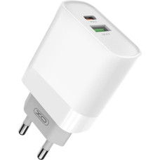 XO wall charger L64 PD QC 3.0 18W 1x USB 1x USB-C white