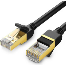 UGREEN Ethernet RJ45 Flat network cable , Cat.7, STP, 1m (Black)