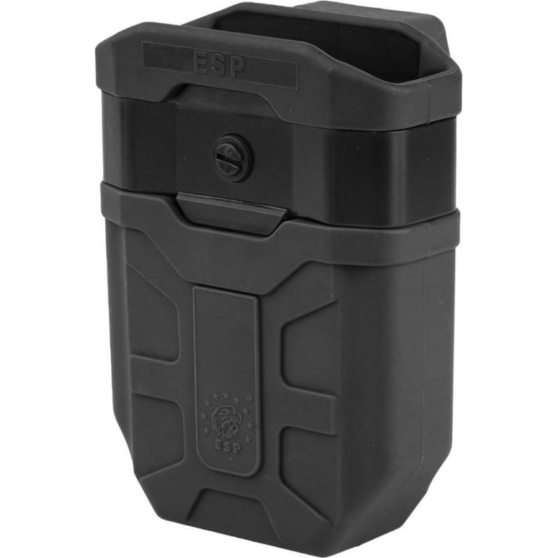 Euro Security Products (Esp) ESP - MOLLE grozāms plastmasas turētājs žurnālam AK - UBC-02 stiprinājums - melns - MH-14-AK BK
