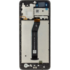 LCD Display + Touch Unit + Front Cover for Xiaomi Redmi A3 Black (Service Pack)