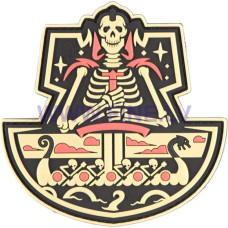 JTG Ghost Ship Skull Rubber Patch