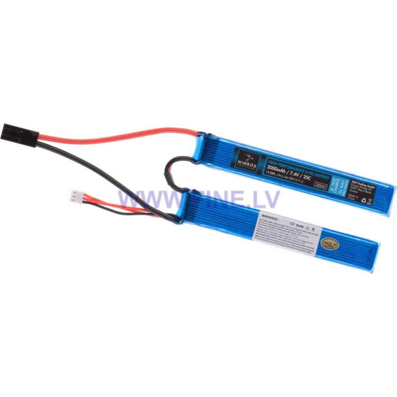 Nimrod Lipo 7.4V 2000mAh 25C Twin Type