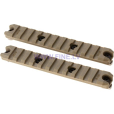 Amoeba 5 Inch M-LOK Plastic Rail 2-Pack