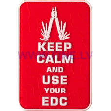 JTG Keep Calm EDC Rubber Patch