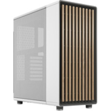 Fractal Design North Chalk White  Mesh-Seite  Echtholzfront