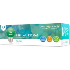 Forever Light LED Bulb E27 G45 2W 230V green 5pcs Forever Light