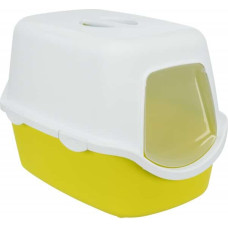 Trixie Slēgta kaķu tualete : Trixie Vico cat litter tray, with hood, 40 × 40 × 56 cm, lime|white