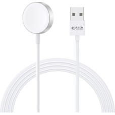 Tech-Protect UltraBoost magnetic inductive charger with USB-A connector for Apple Watch 1.2m - white