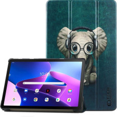 Tech-Protect SmartCase case for Lenovo Tab M10 Plus (3rd gen.) 10.6" TB-125 | TB-128 - blue with an elephant