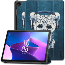 Tech-Protect SmartCase case for Lenovo Tab M10 (3rd generation) 10.1" TB-328 - blue with a cat