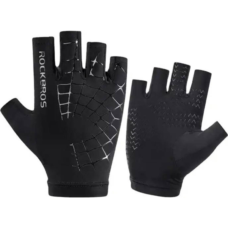 Rockbros Bicycle Half finger glove Rockbros S202BKL (black)