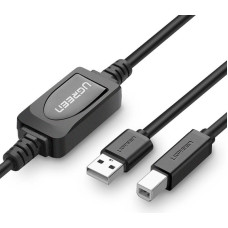 Active Printer Cable USB 2.0 A-B UGREEN US122, 10m (black)