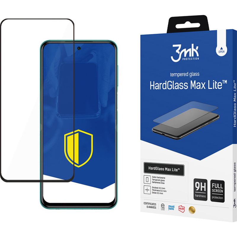 Xiaomi Redmi Note 9S black - 3mk HardGlass Max Lite™ screen protector