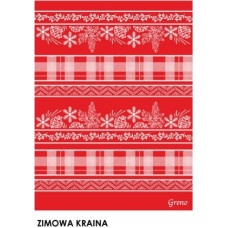 Akrila kokvilnas sega 150x200 Christmas Winter Land red Glamour