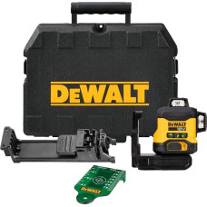 Dewalt-Maszyny ar akumulatoru darbināms, pašizlīdzinošs 3 staru 360° lāzers ar zaļo staru līdz 40m, 18V DEWALT [DCLE34031N-XJ] Li-Ion