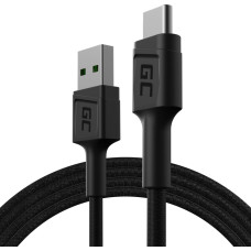 Green Cell Cable GC PowerStream USB-A - USB-C 120cm Ultra Charge, QC 3.0